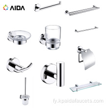 Moderne Wall monteard Chrome badkeameraccessoires